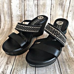 Strappy Heeled Sandals | Diamonds